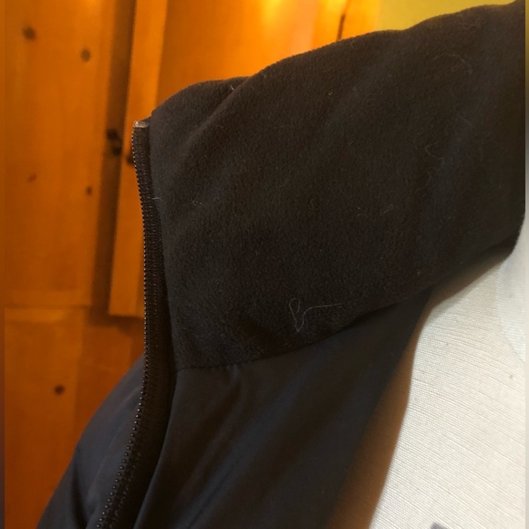 Athleta Down Puffer Parka Jacket dual zipper Coat with hood & embroidered detail - Picture 8 of 12